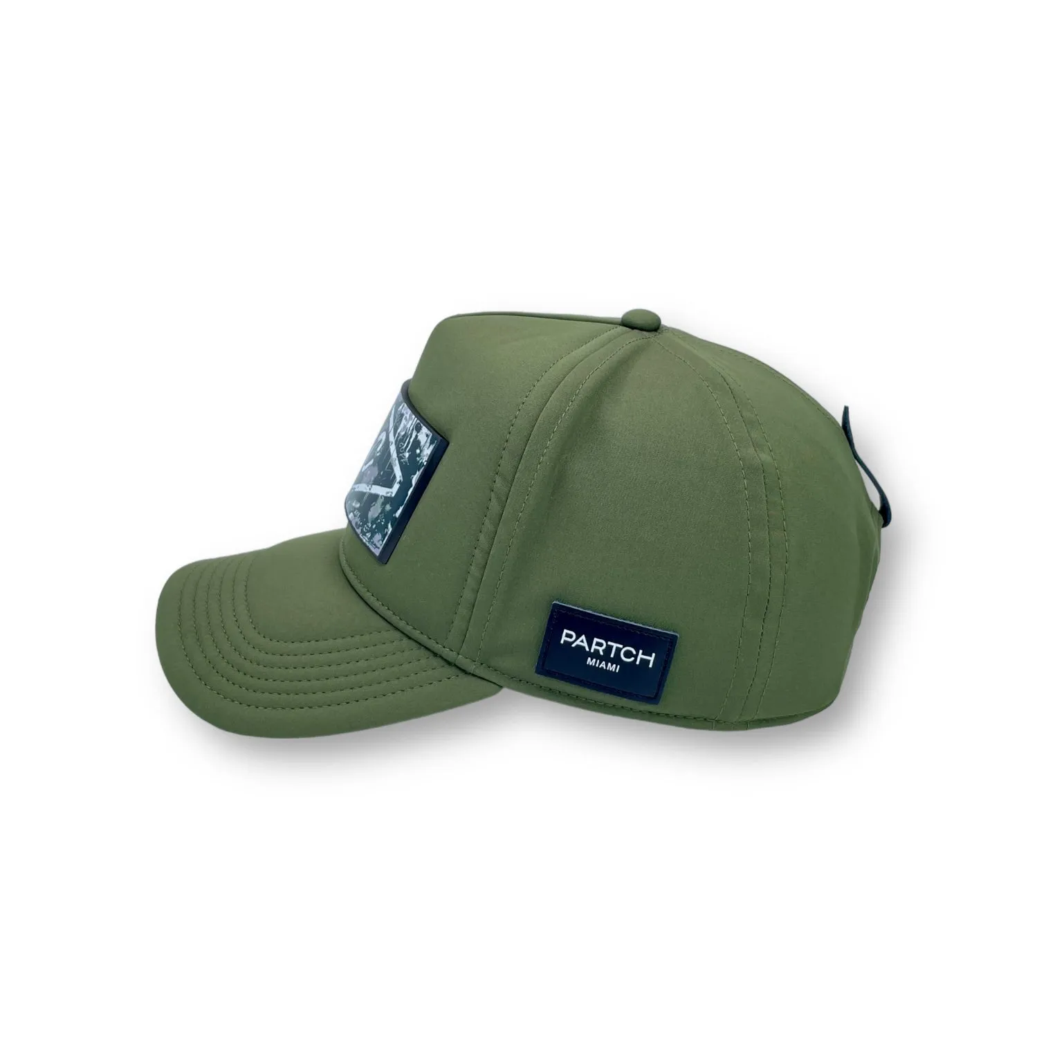 PARTCH x End of Code removable Trucker Hat Kaki Full Fabric