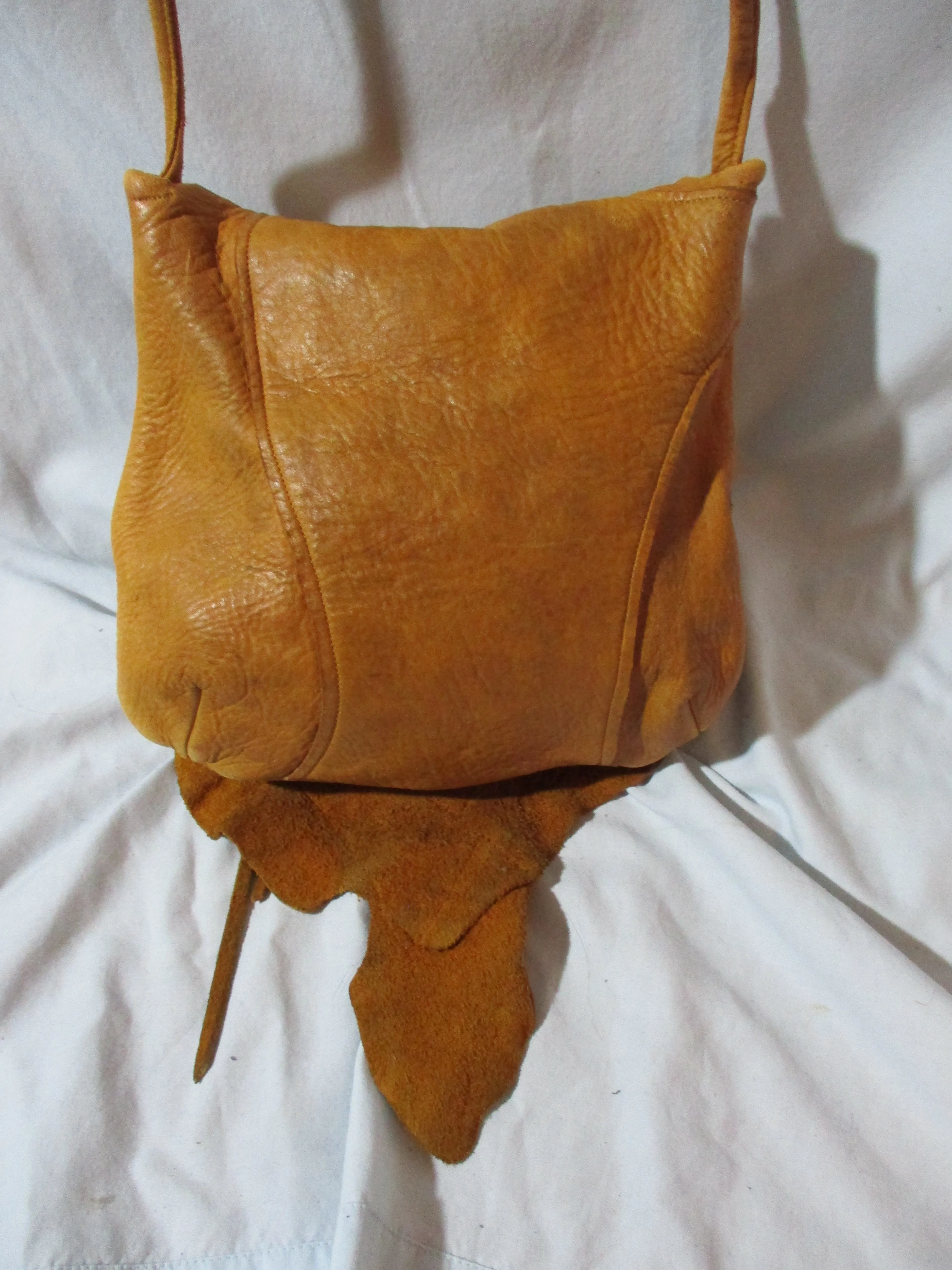 PAT SMILEY COLLECTION Leather Cowgirl Bead Crossbody Ethnic Bag Purse Hippy Boho