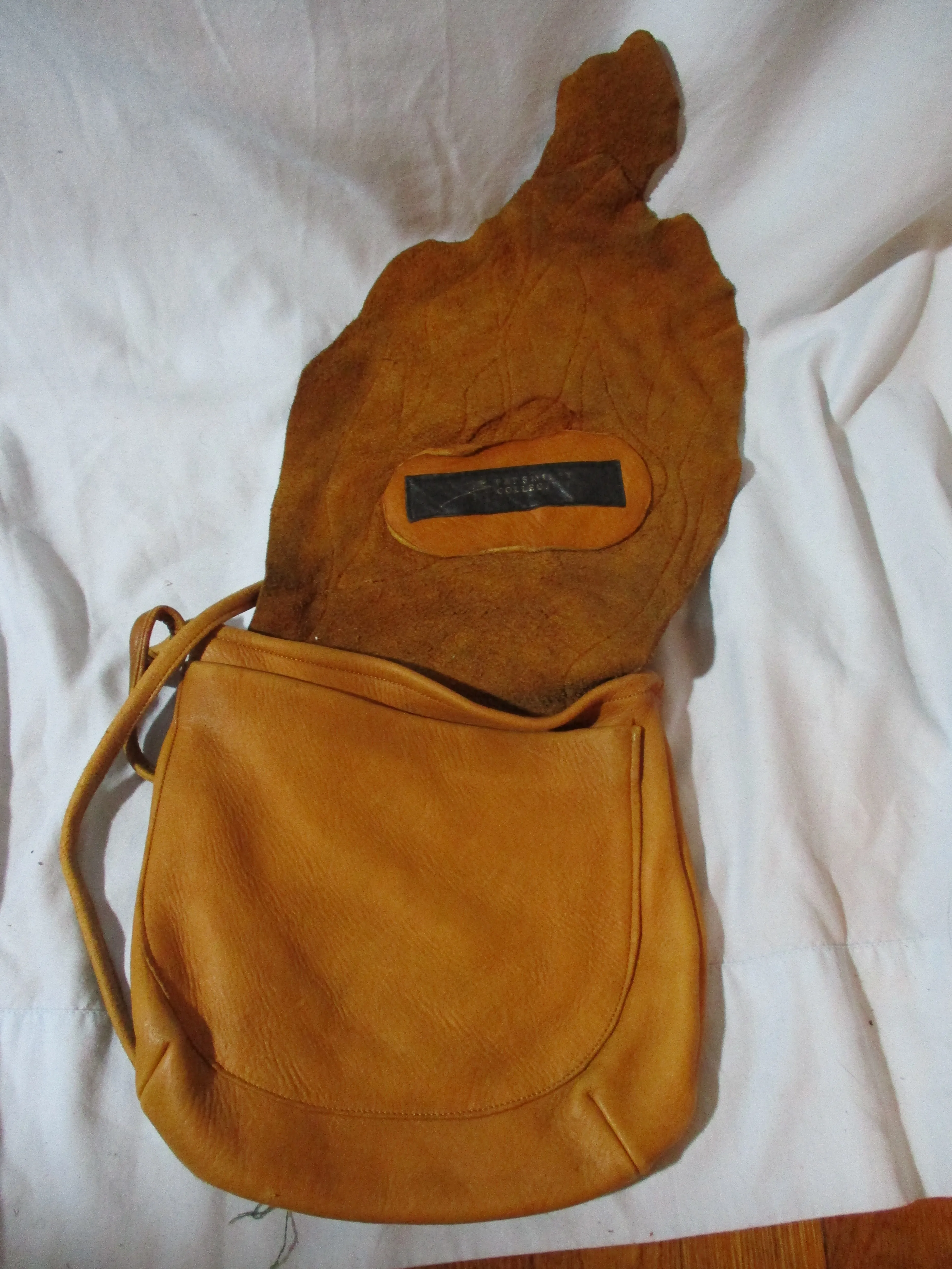 PAT SMILEY COLLECTION Leather Cowgirl Bead Crossbody Ethnic Bag Purse Hippy Boho