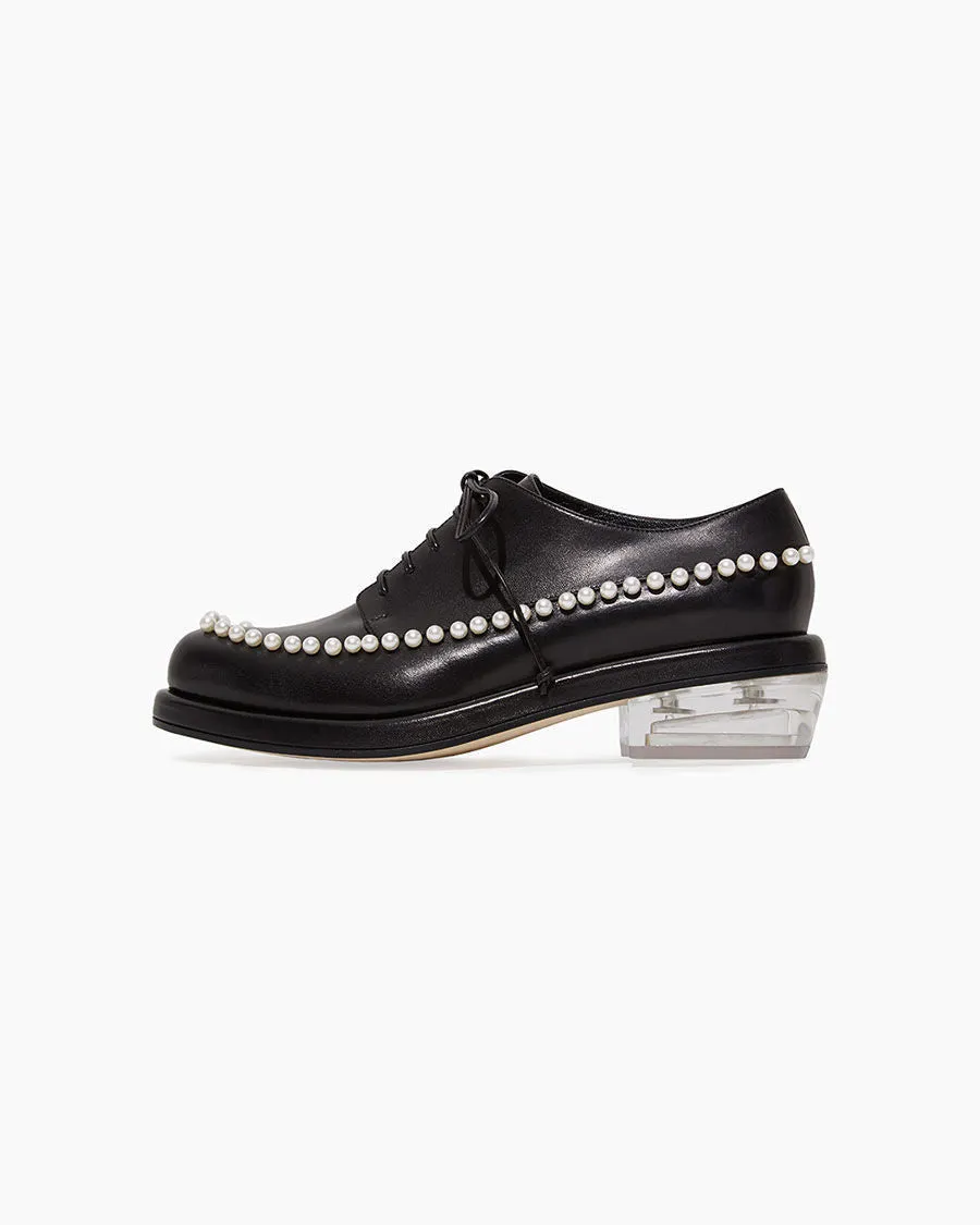 Pearl Embellished Brogue