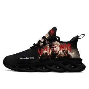 Personalized Black WuKong Sneakers, Custom Breathable and Lightweight Anime-Inspired Shoes