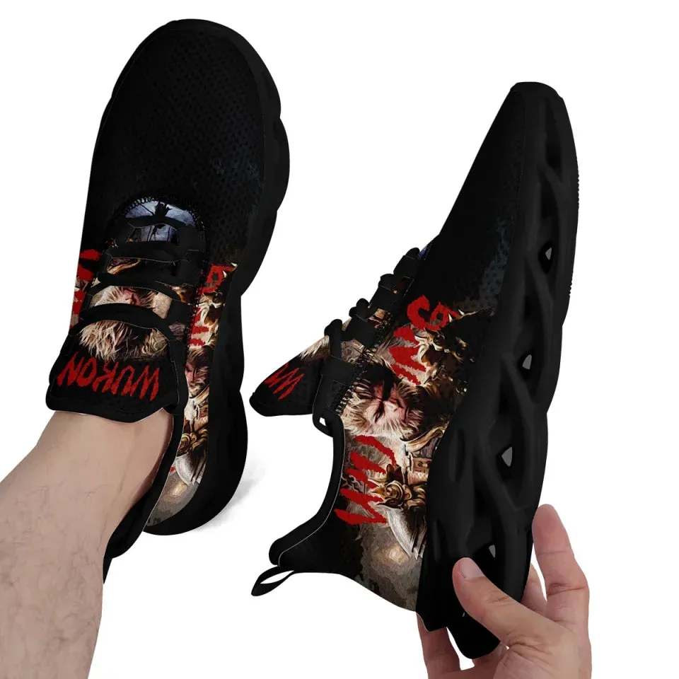 Personalized Black WuKong Sneakers, Custom Breathable and Lightweight Anime-Inspired Shoes