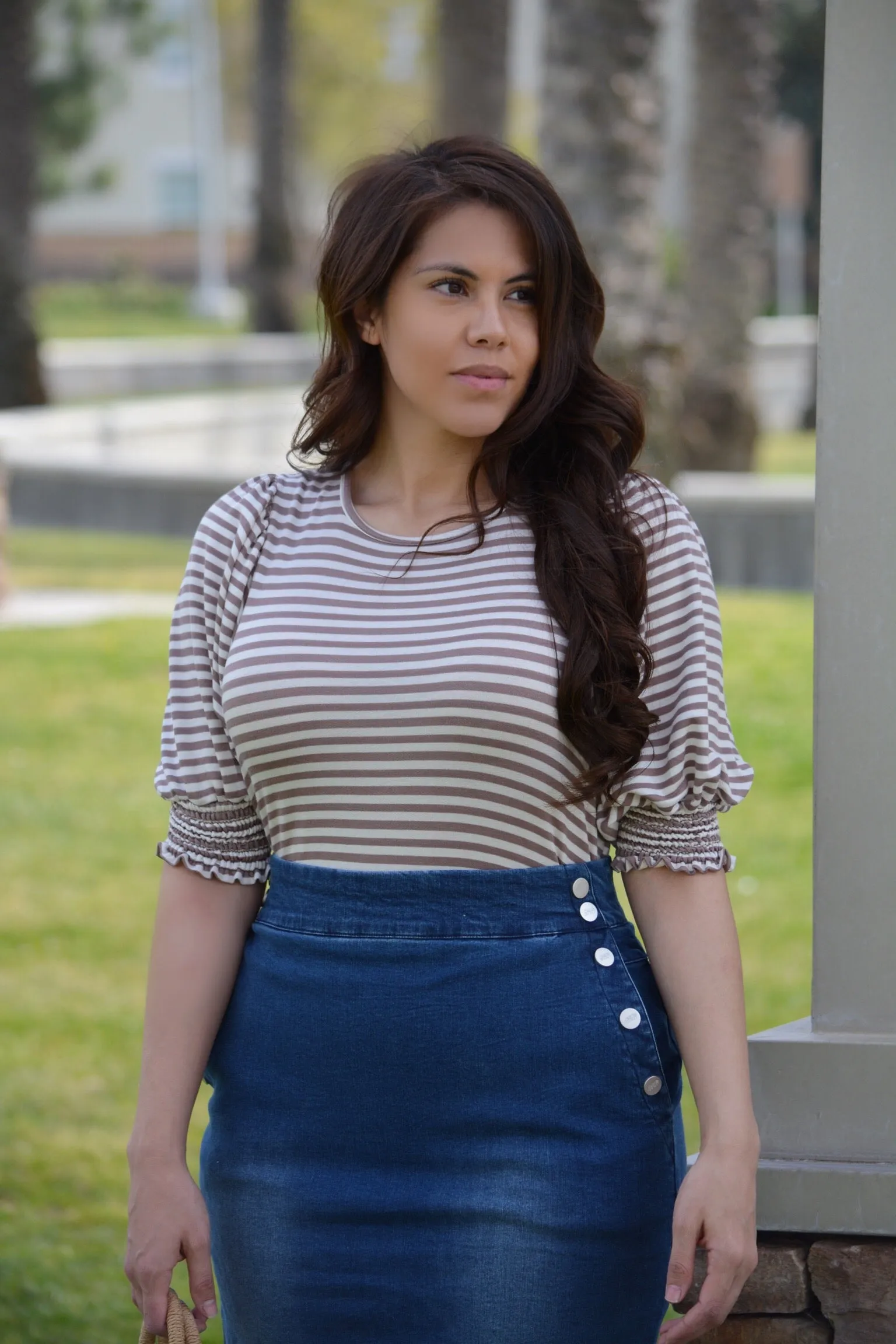 Petra Indigo Blue Denim Skirt (Skirt Society Exclusive)