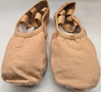 Quinn -- Stretch Canvas Split Sole Ballet -- Sand