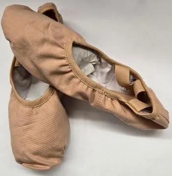 Quinn -- Stretch Canvas Split Sole Ballet -- Sand