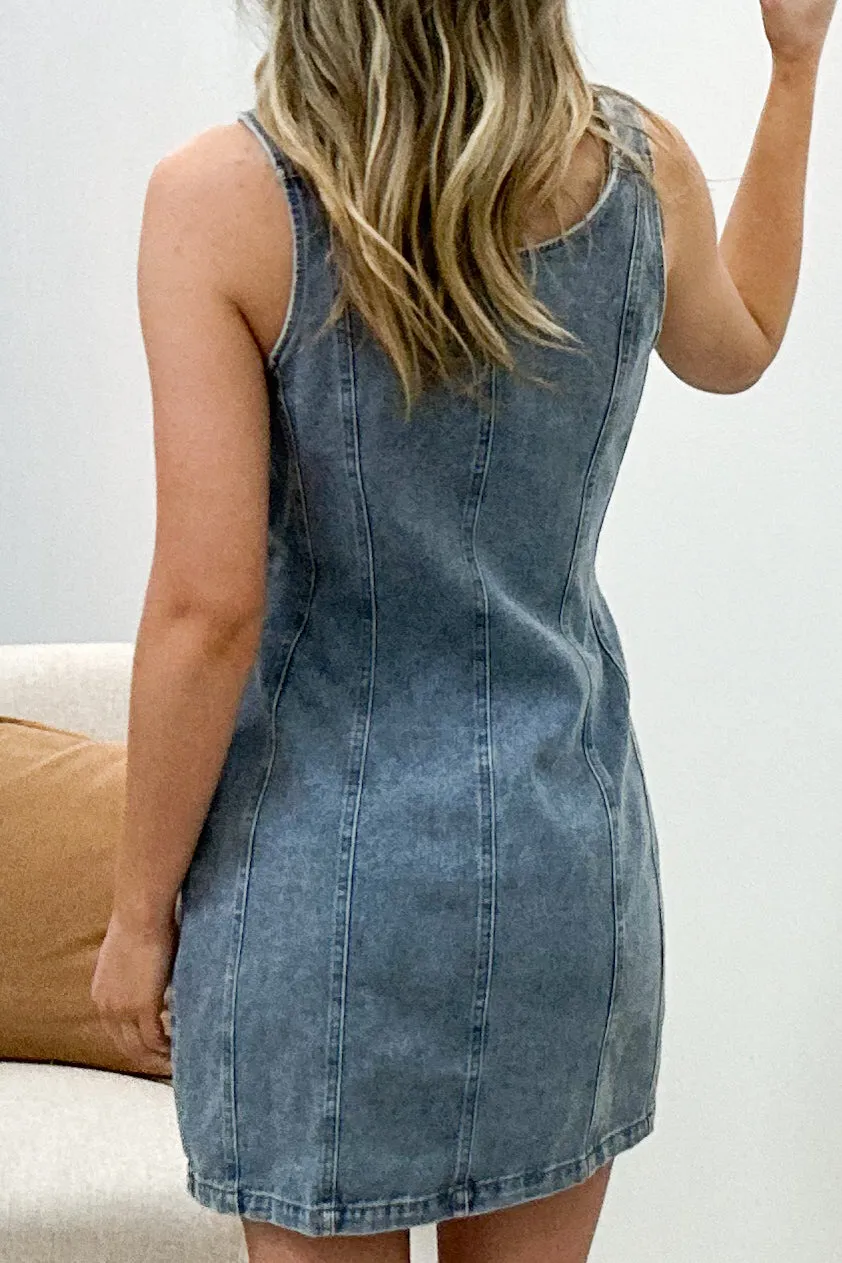 "Hope You Dance" Dress (Denim)