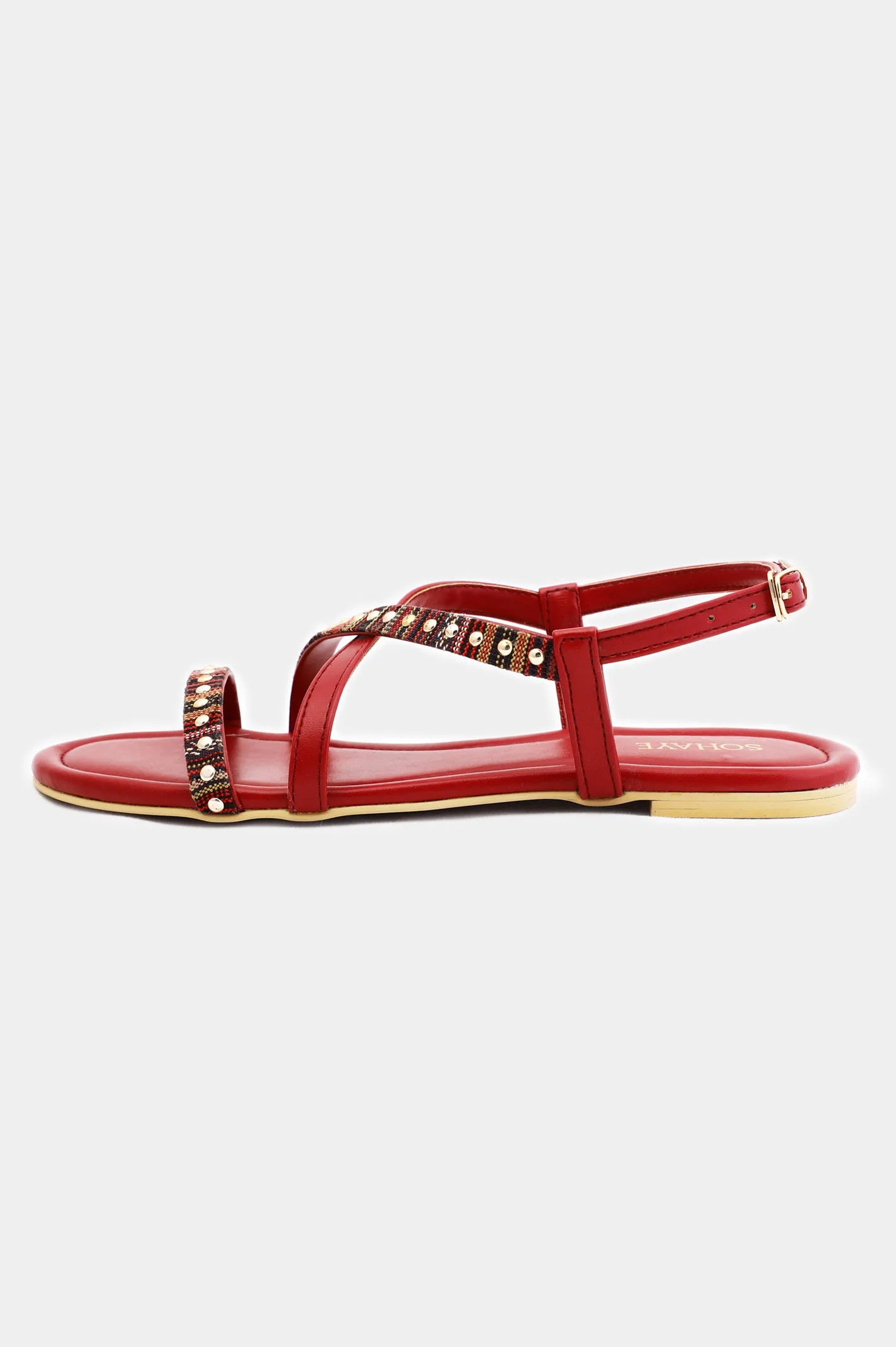 Red Sohaye Slippers for Women's