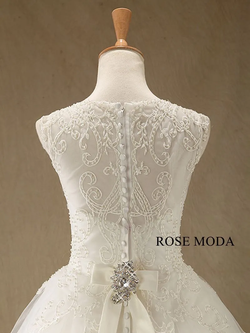Rosemoda Beaded Embroidery A Line Wedding Dress
