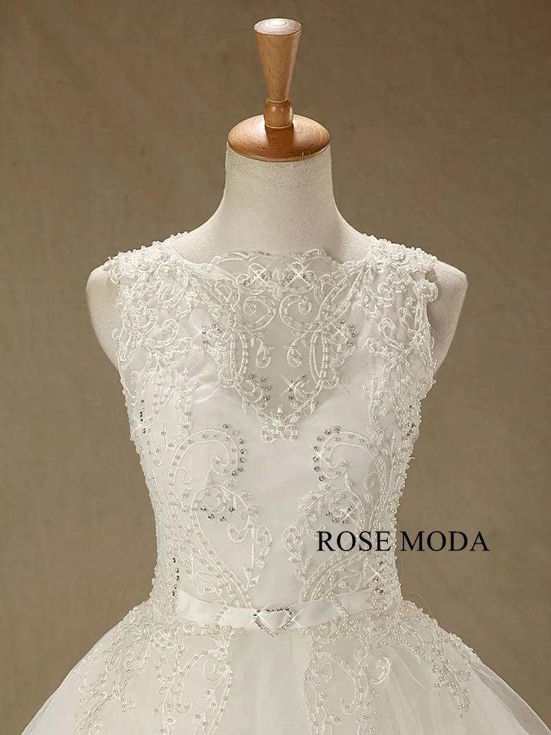 Rosemoda Beaded Embroidery A Line Wedding Dress