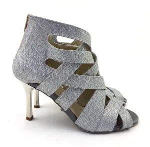 S-G11 Shaula Tanzschuhe in Silver Glitter