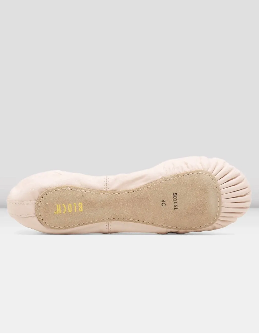 S0205L - Pink - Ladies Dansoft Leather Ballet Shoe - Select Size