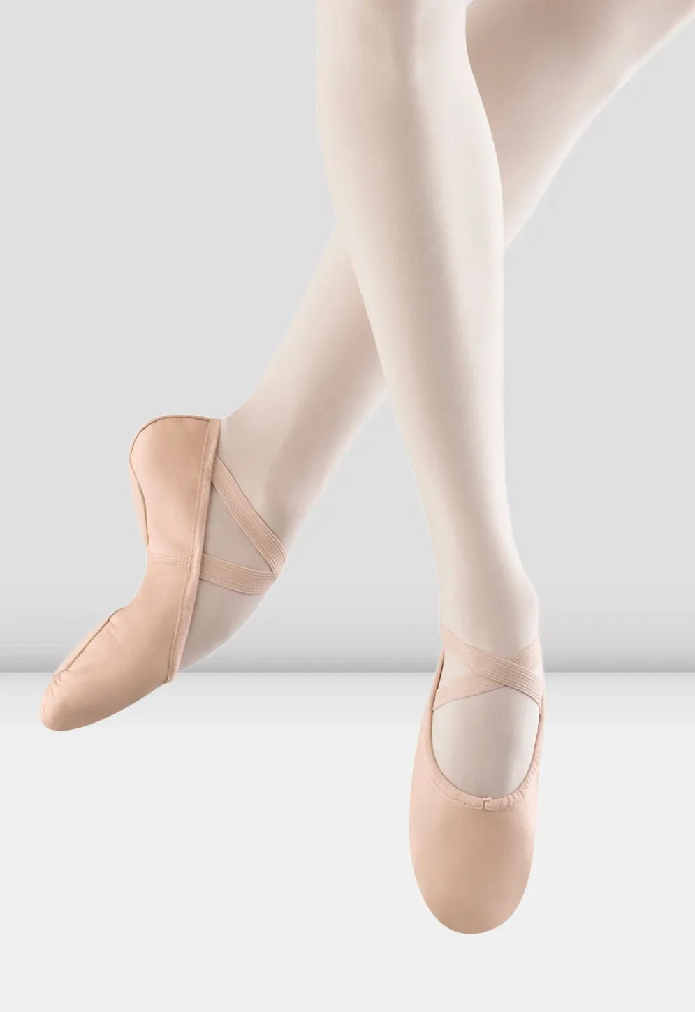 S0225G - Pink - Girls Bunnyhop Leather Ballet Shoe - Select Size