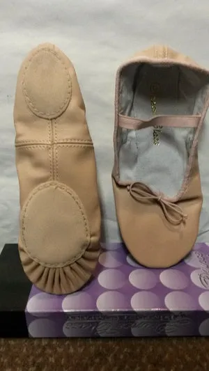 Sage -- Women's Leather Split Sole Ballet -- Pink