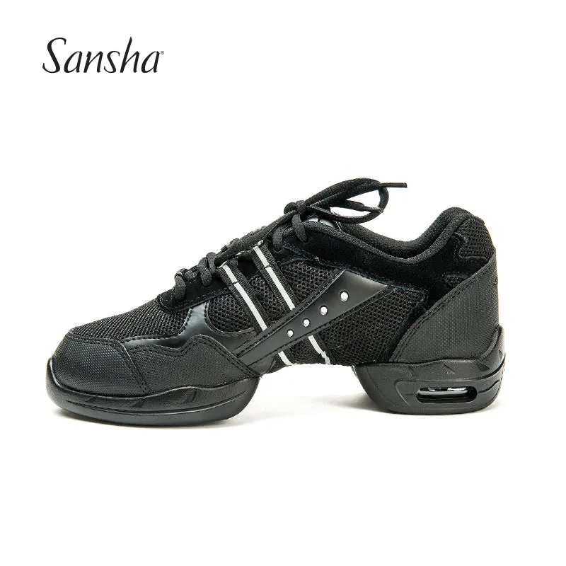 Sansha  Mesh Upper Dancing Shoes Salsa Jazz Modern Adult Dance Sneakers Split Sole  P21M