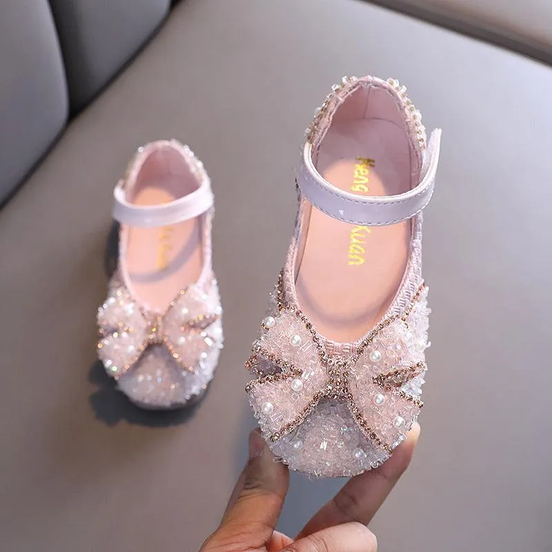 Shimmering Crystal Shoes Little Princess' Sparkling Choice Crystal Shoes for Girls