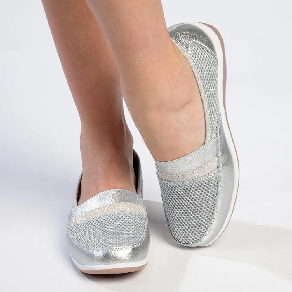 Soft Style By Hush Puppies Sonnagh Slip-On Loafer  - Silver