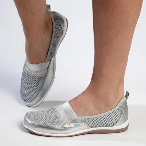 Soft Style By Hush Puppies Sonnagh Slip-On Loafer  - Silver