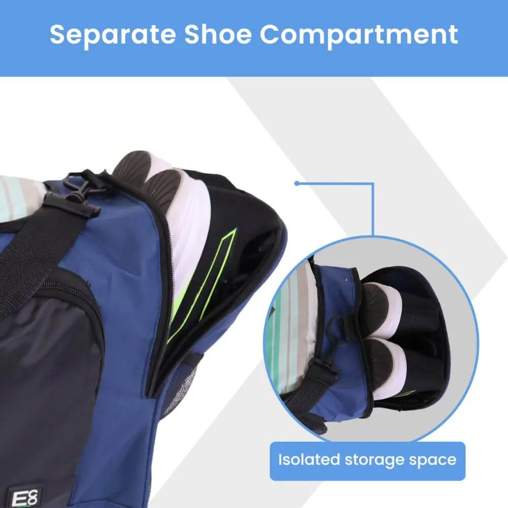 Sports Duffel Bag with Shoe Compartment - 35L