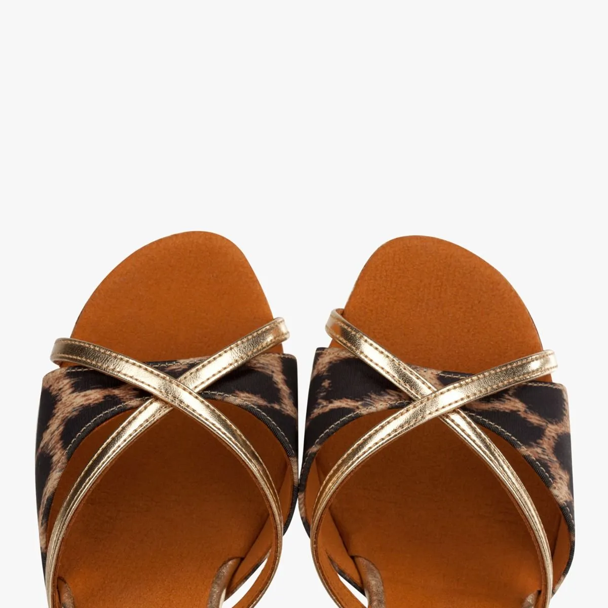 Supadance 1073 Ladies Latin Shoe Tan Leopard