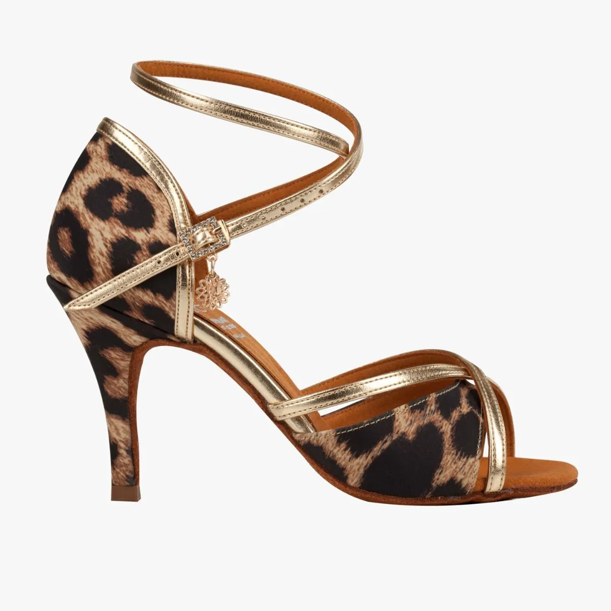 Supadance 1073 Ladies Latin Shoe Tan Leopard