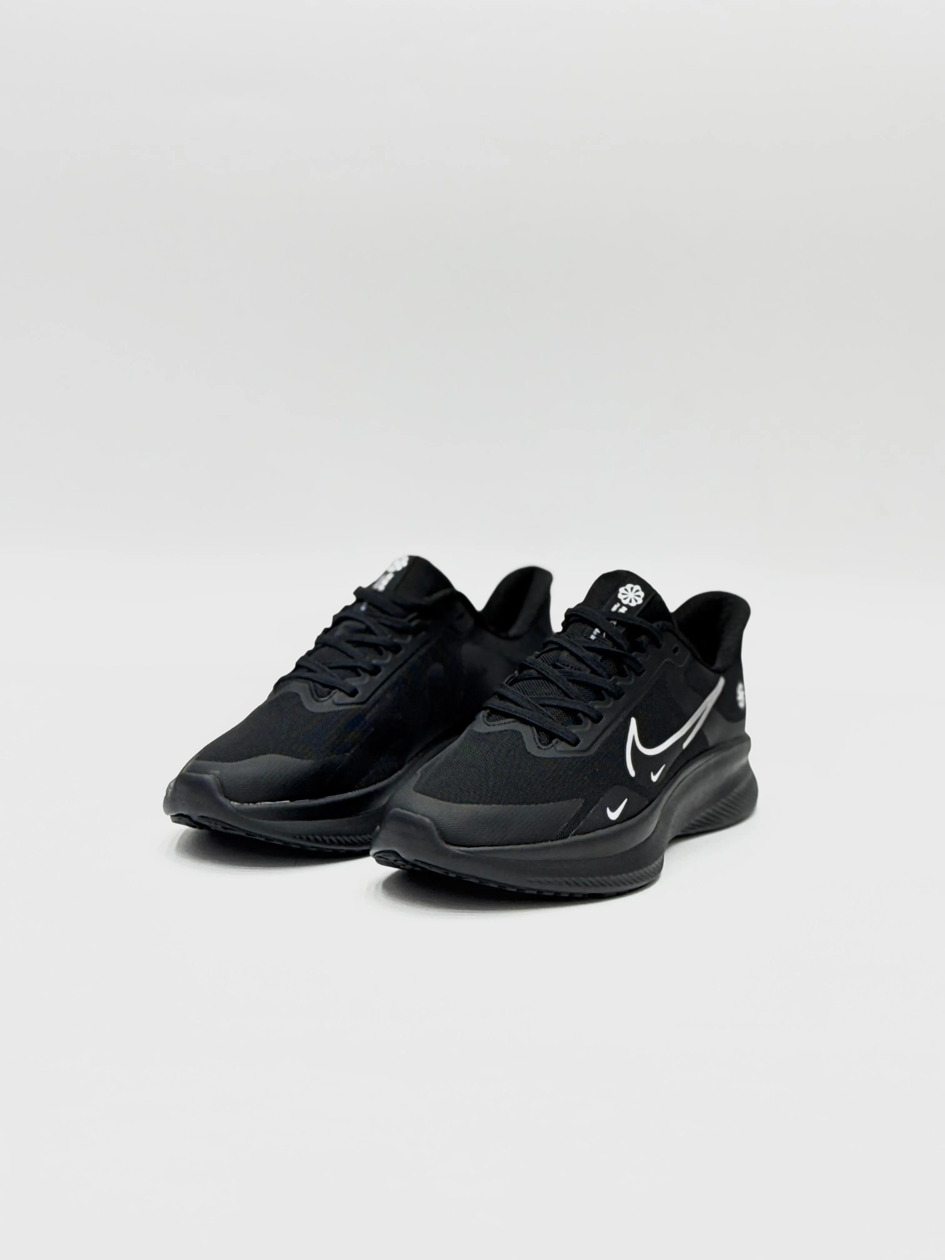 Ultra-Light All-White and Black Performance Sneakers