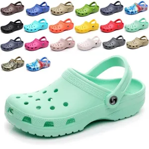Unisex Garden Clogs Shoes Non Slip Lightweight Clogs Shoes Quick Drying Comfortable Slip On Beach Sandals