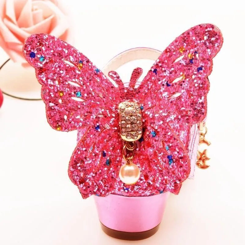 UOS311 Children's Girls Butterfly Sandal Toddler Casual Shoes