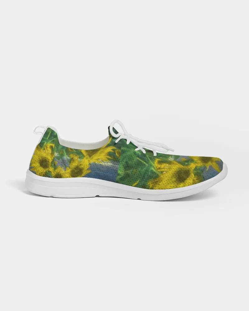 Van Gogh Sunflower Lace Up Flyknit Shoe