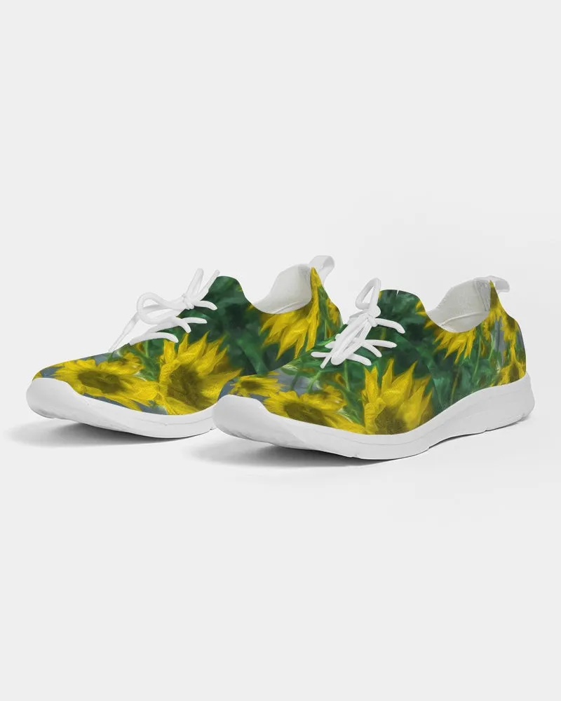 Van Gogh Sunflower Lace Up Flyknit Shoe