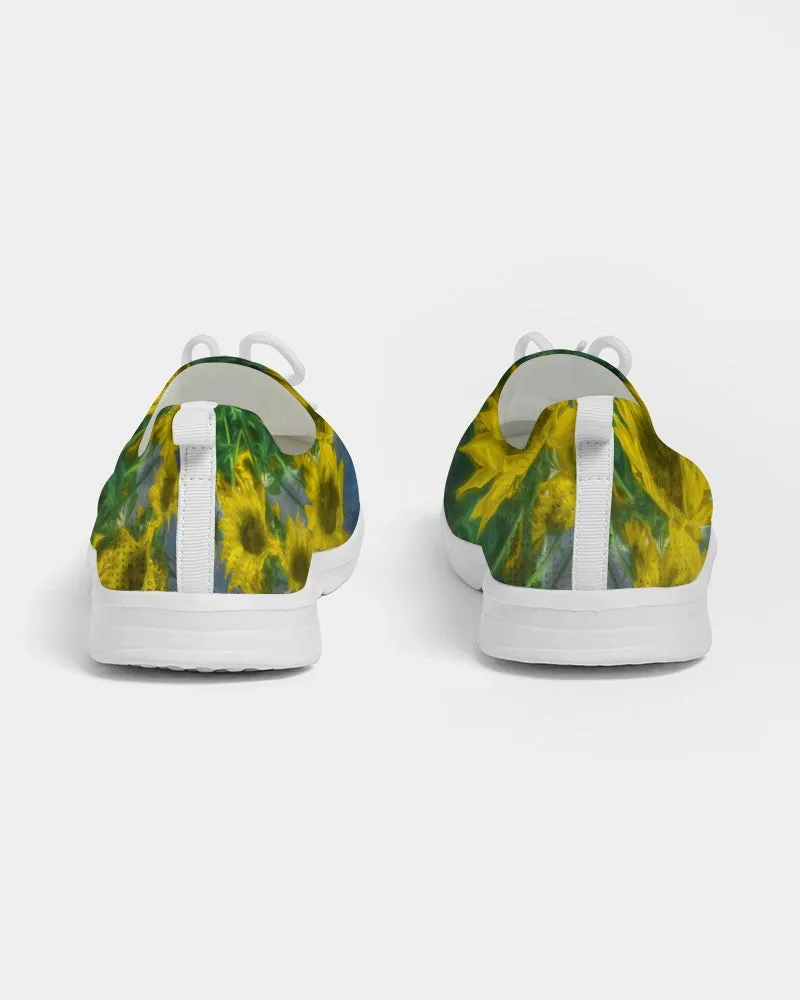 Van Gogh Sunflower Lace Up Flyknit Shoe