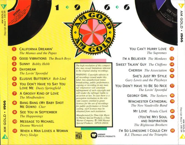 Various - AM Gold 1966 (CD, Comp) (NM or M-)