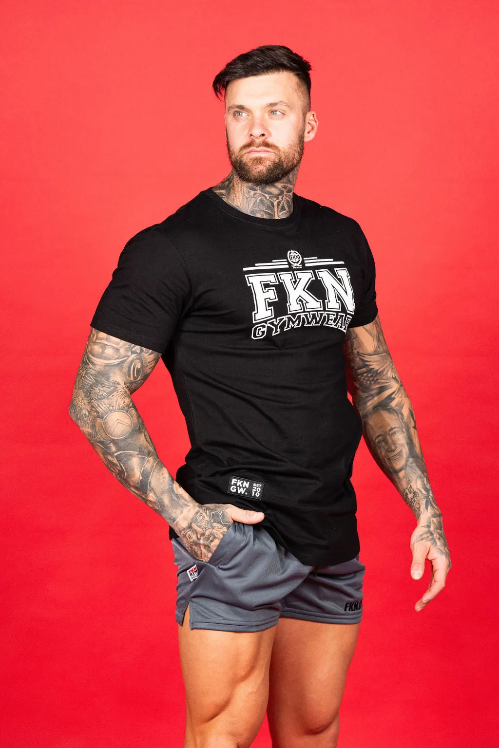 Varsity | Men's Gym T-Shirt | Black