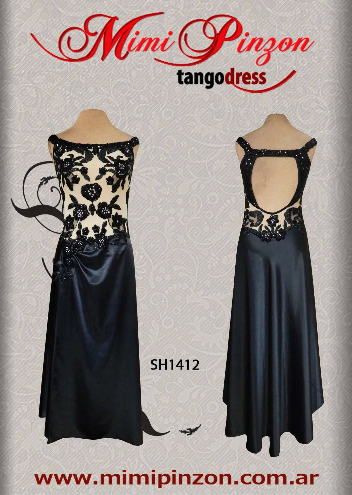 Vestido Tango Escenario SH1412