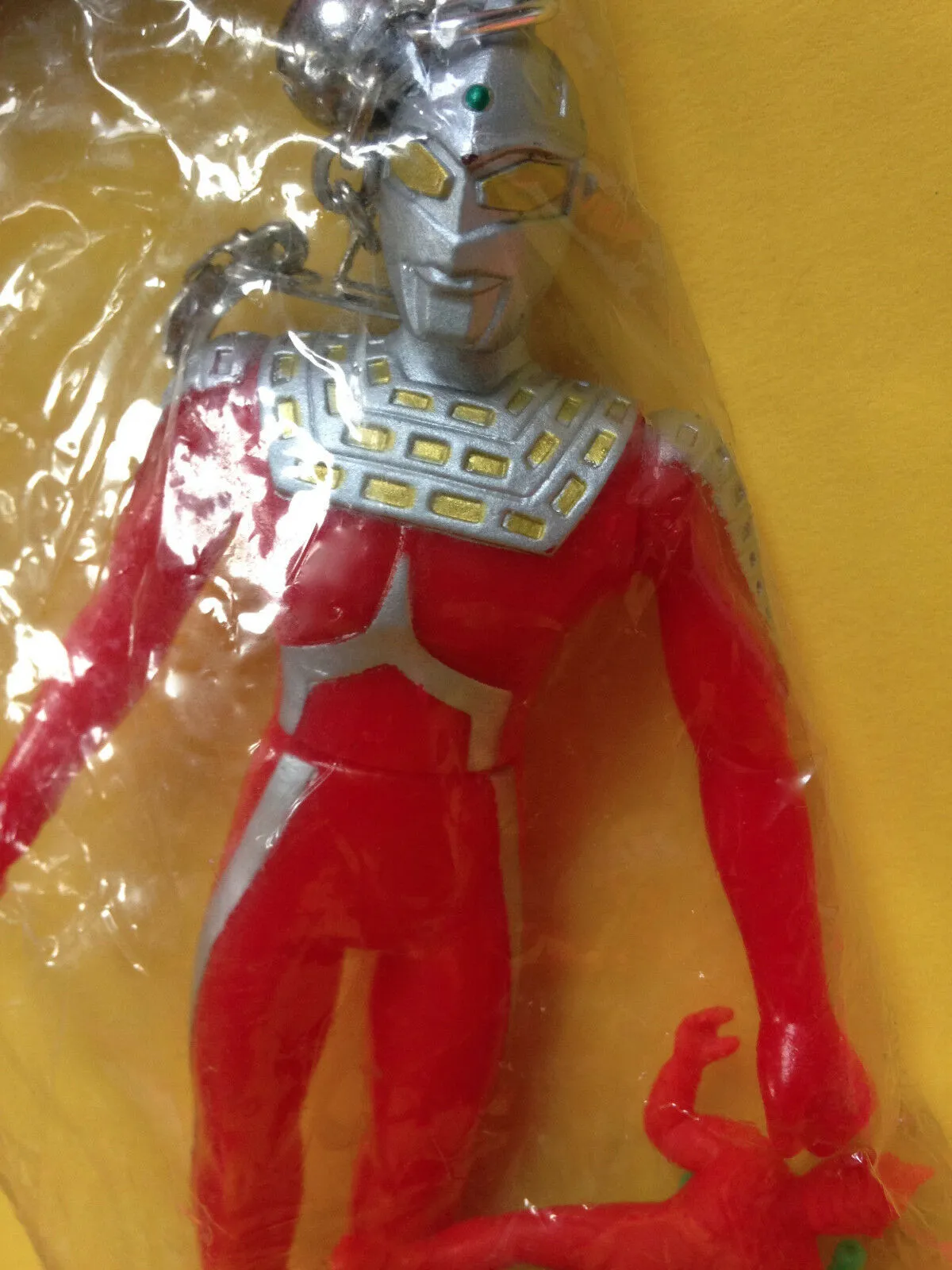 Vintage Popy Ultraman Ultra Seven Sofubi Keychain Soft Vinyl Figure  Keshi Kaiju Tsuburaya Nichion Toy