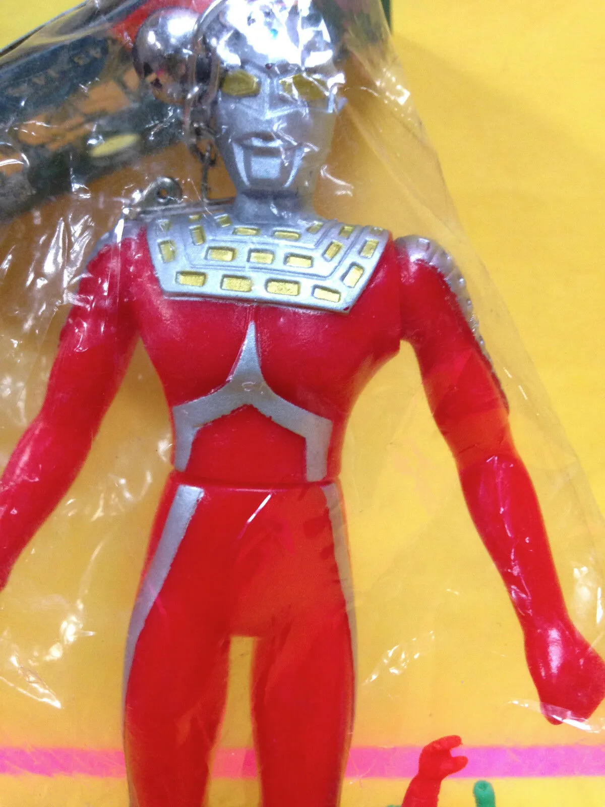 Vintage Popy Ultraman Ultra Seven Sofubi Keychain Soft Vinyl Figure  Keshi Kaiju Tsuburaya Nichion Toy