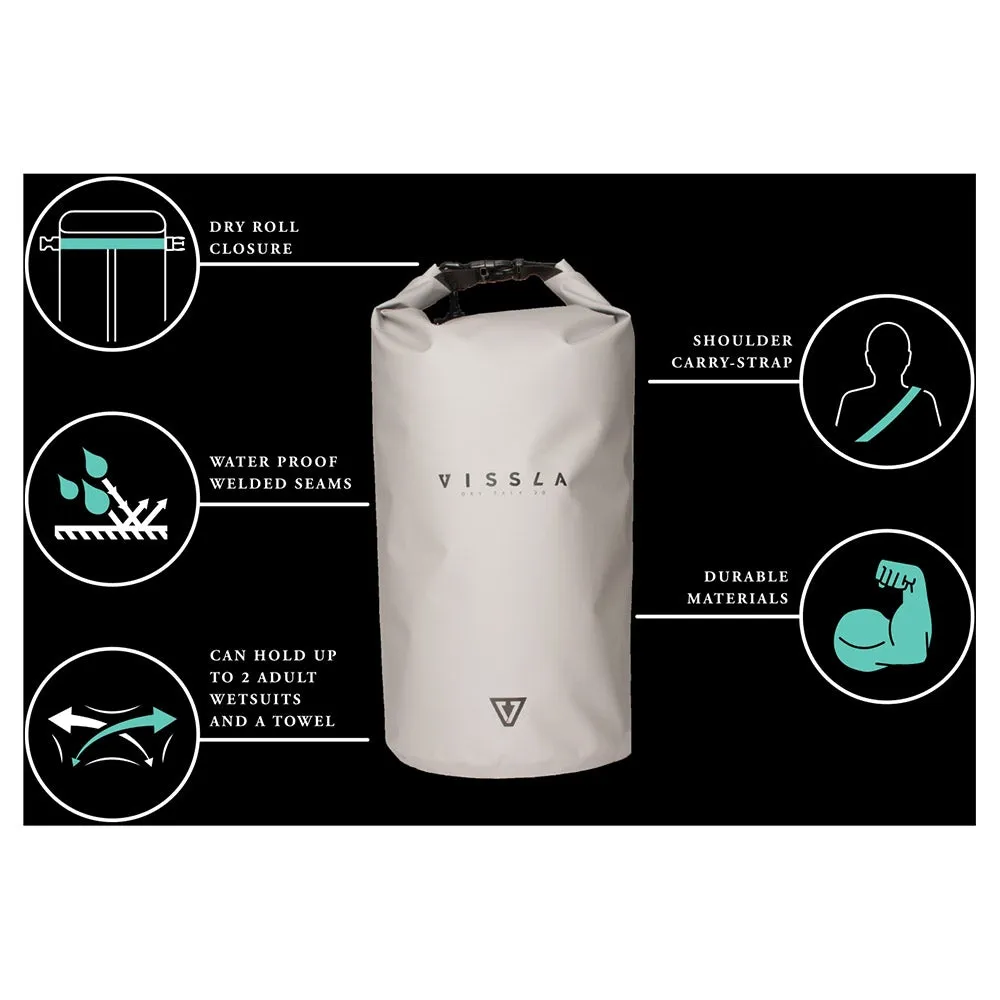 Vissla 7 Seas 20L Dry Bag - Grey