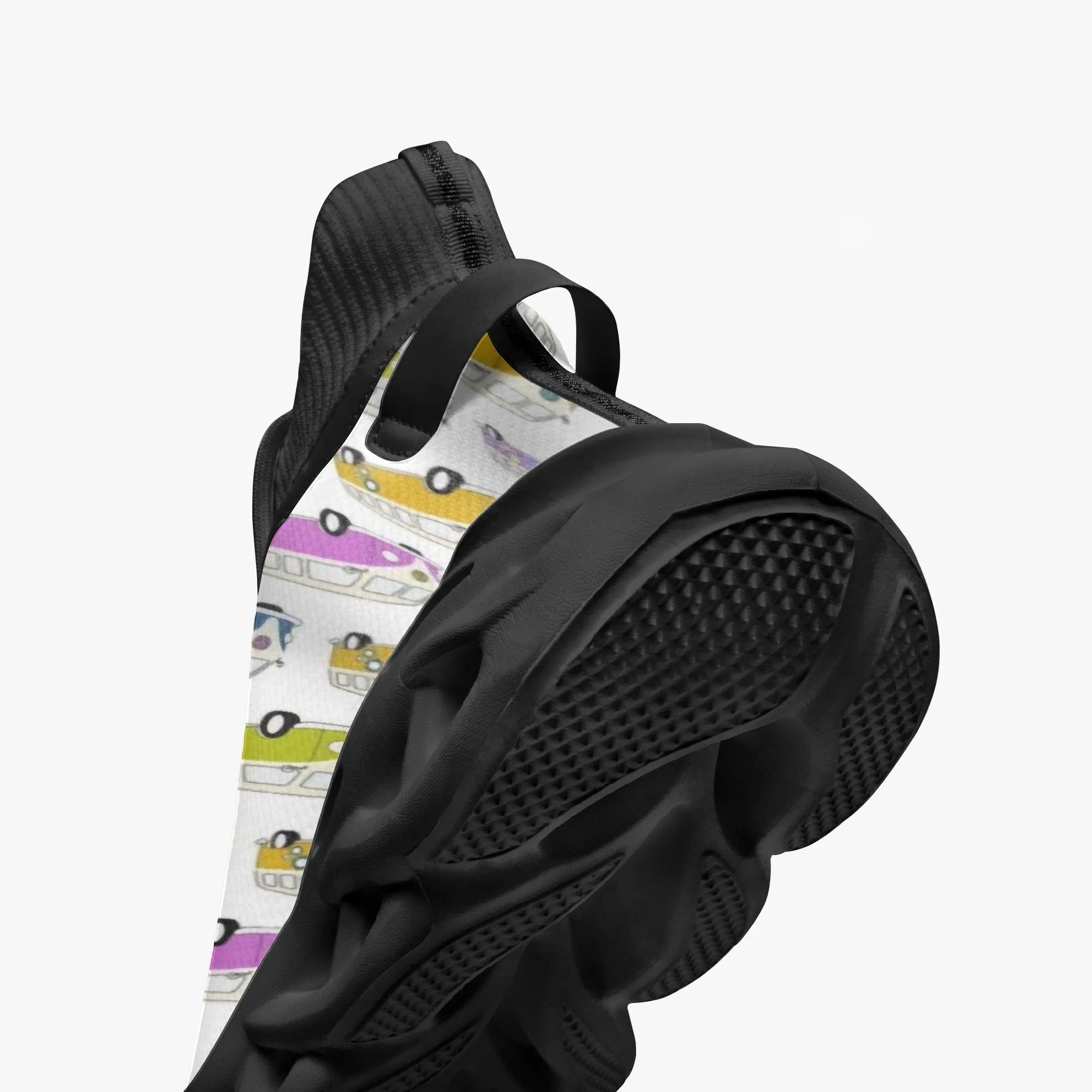 VW Kombi's High-top Bounce Mesh Knit Sneakers