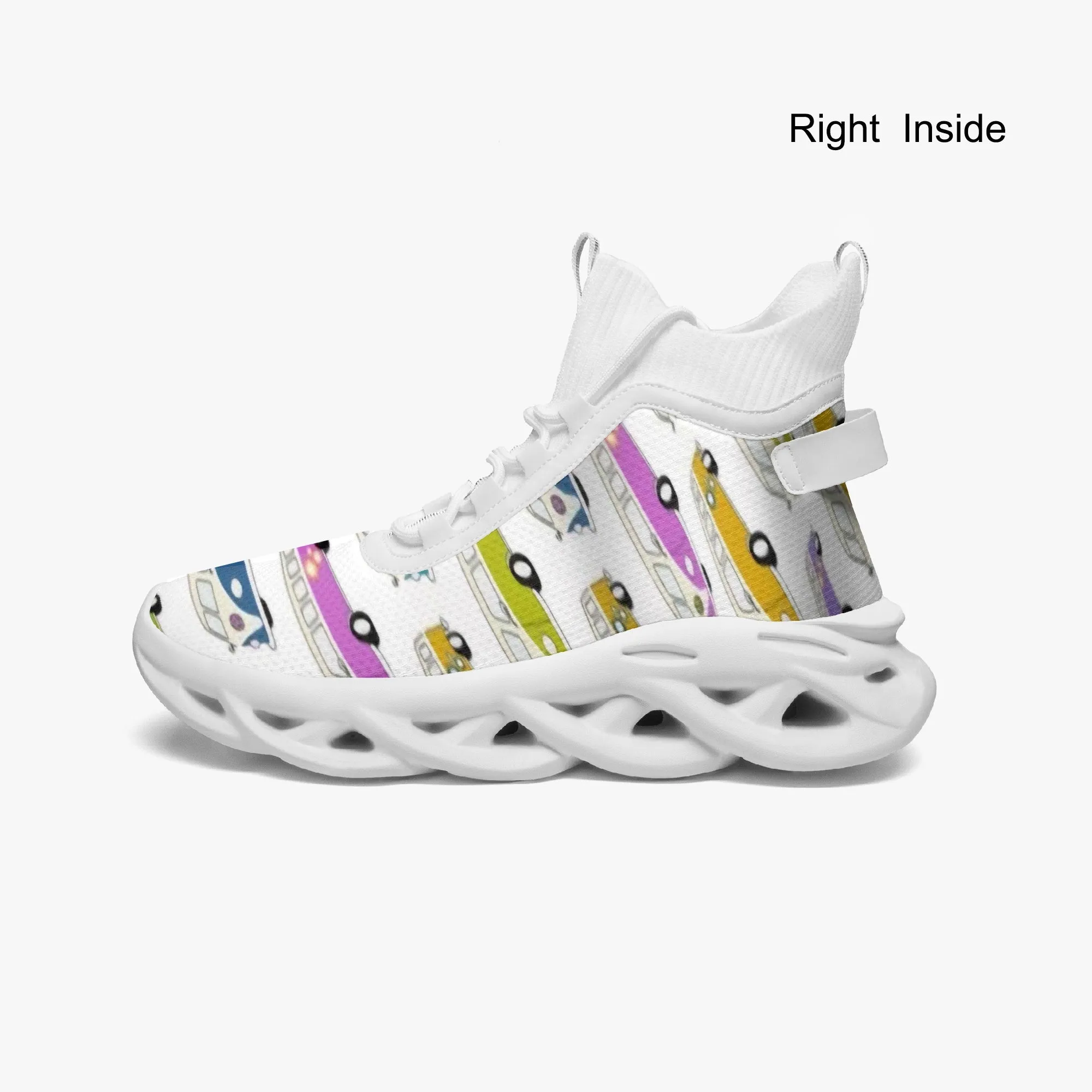 VW Kombi's High-top Bounce Mesh Knit Sneakers