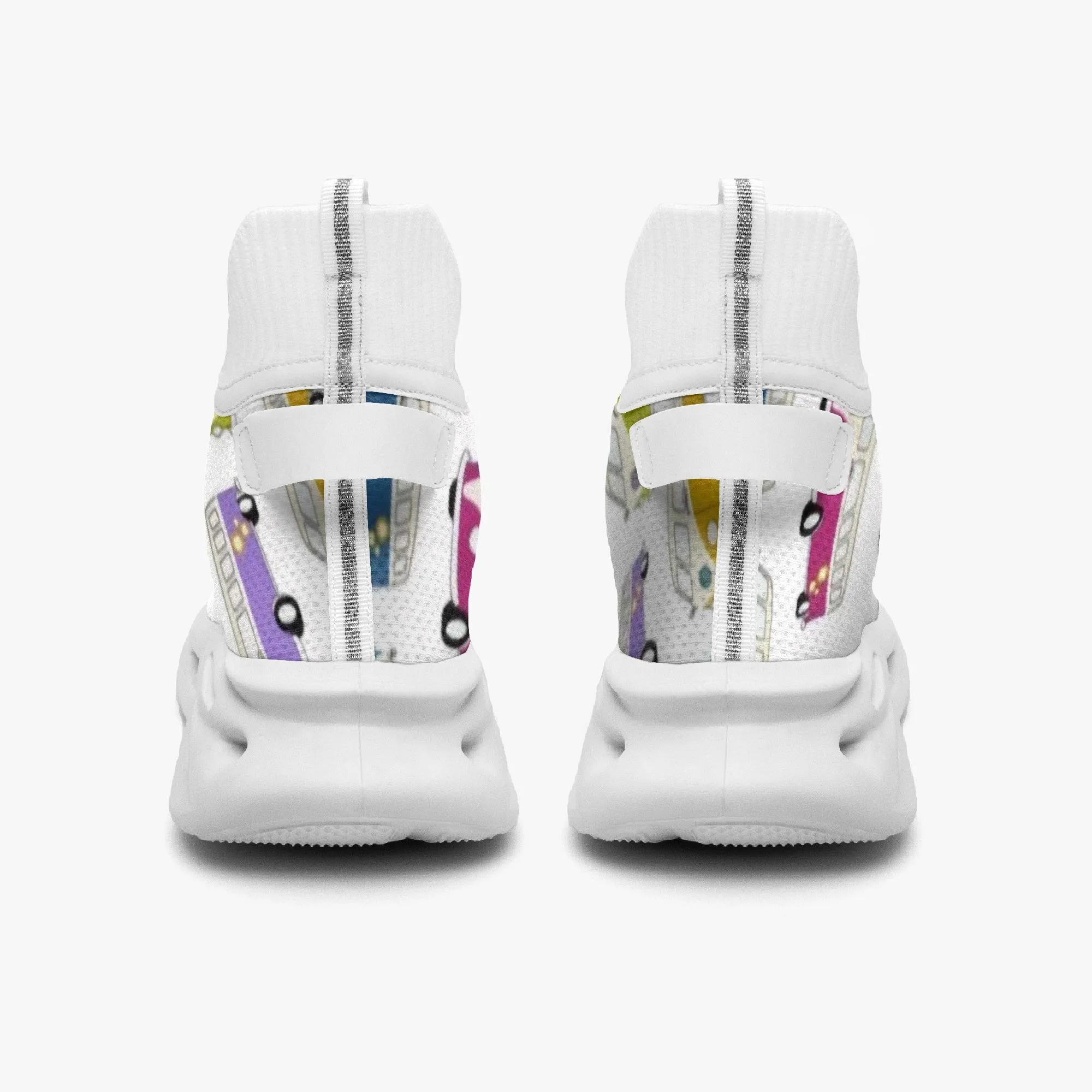 VW Kombi's High-top Bounce Mesh Knit Sneakers