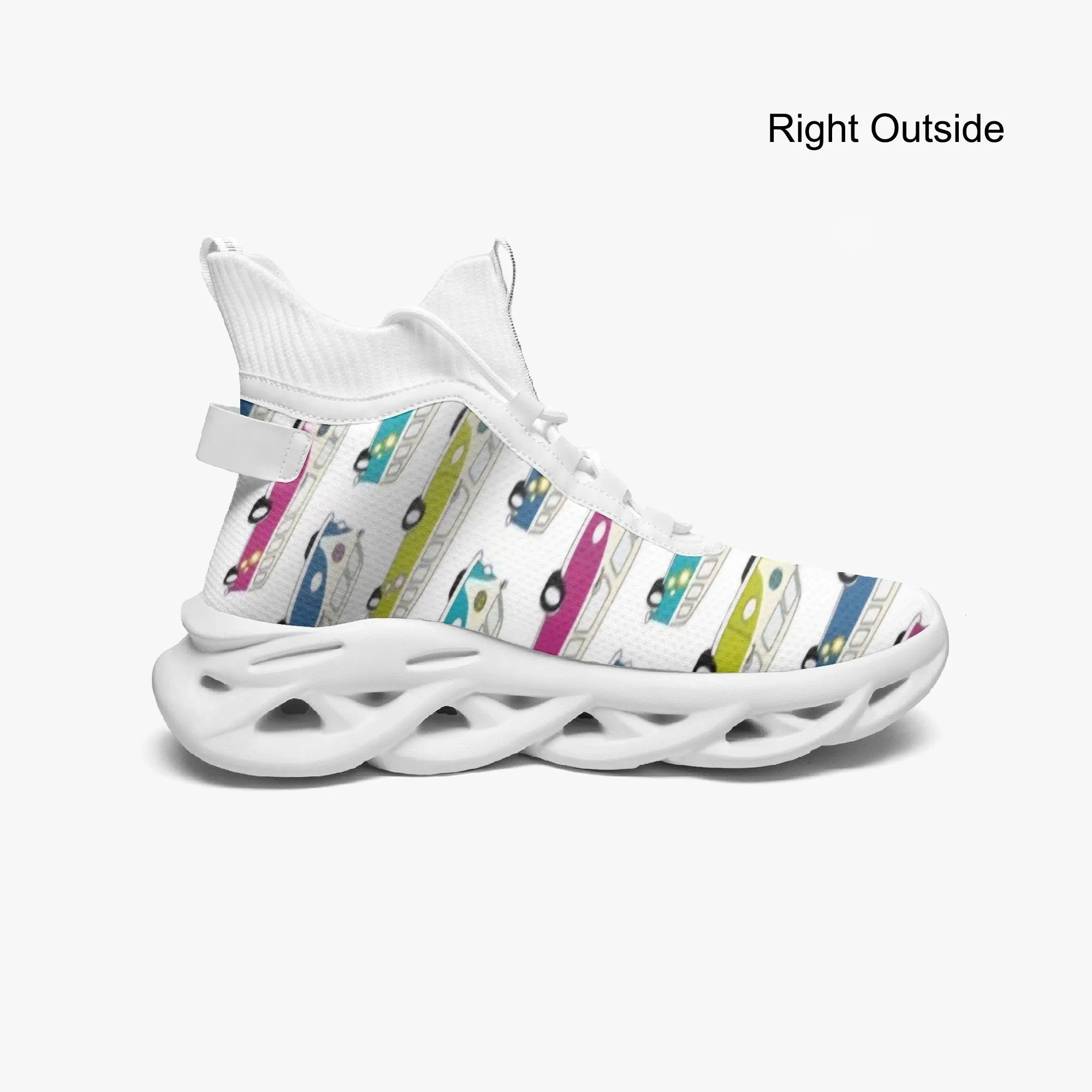 VW Kombi's High-top Bounce Mesh Knit Sneakers