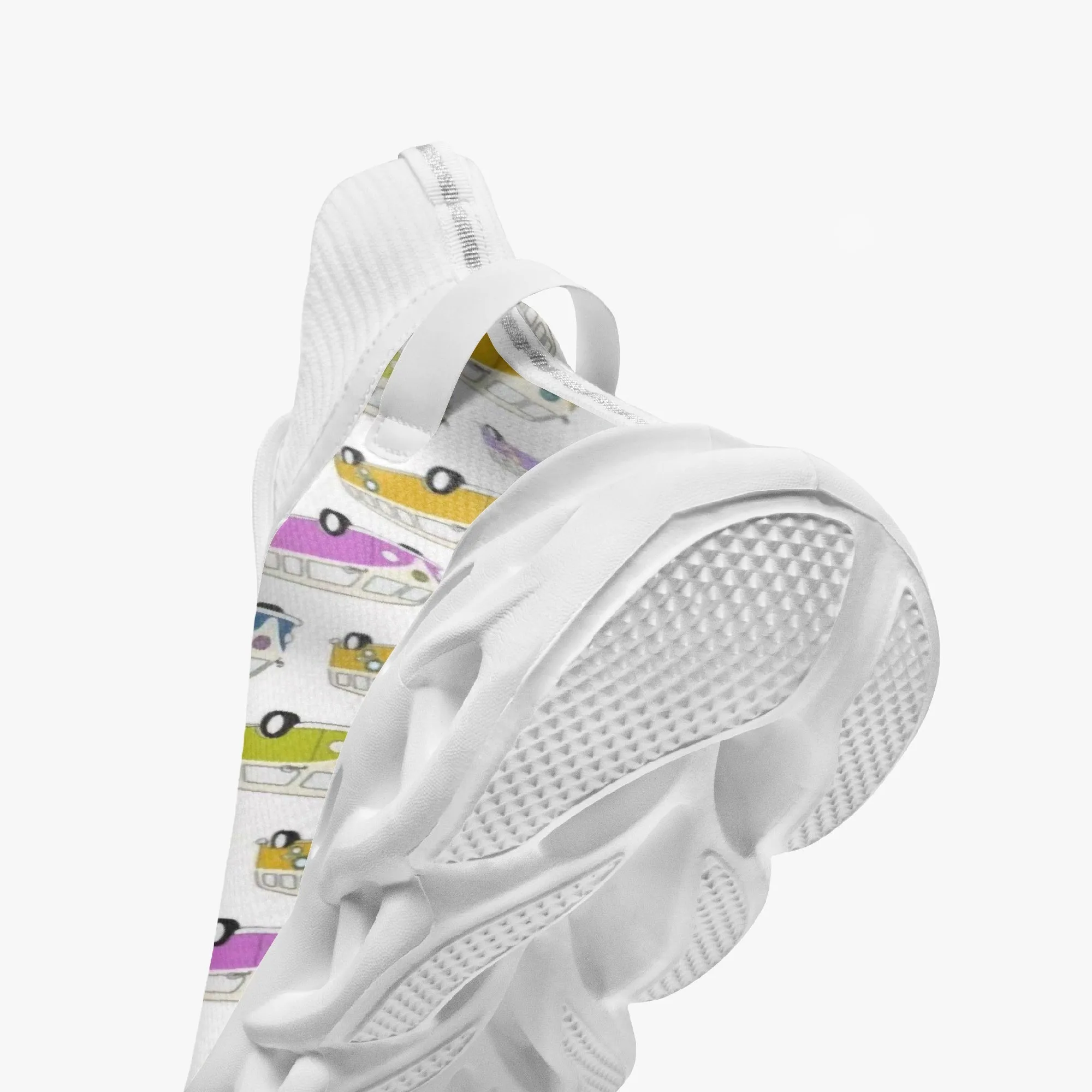 VW Kombi's High-top Bounce Mesh Knit Sneakers