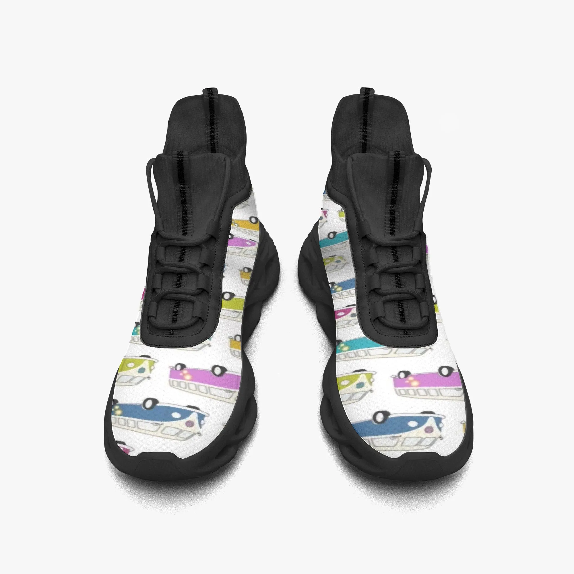 VW Kombi's High-top Bounce Mesh Knit Sneakers