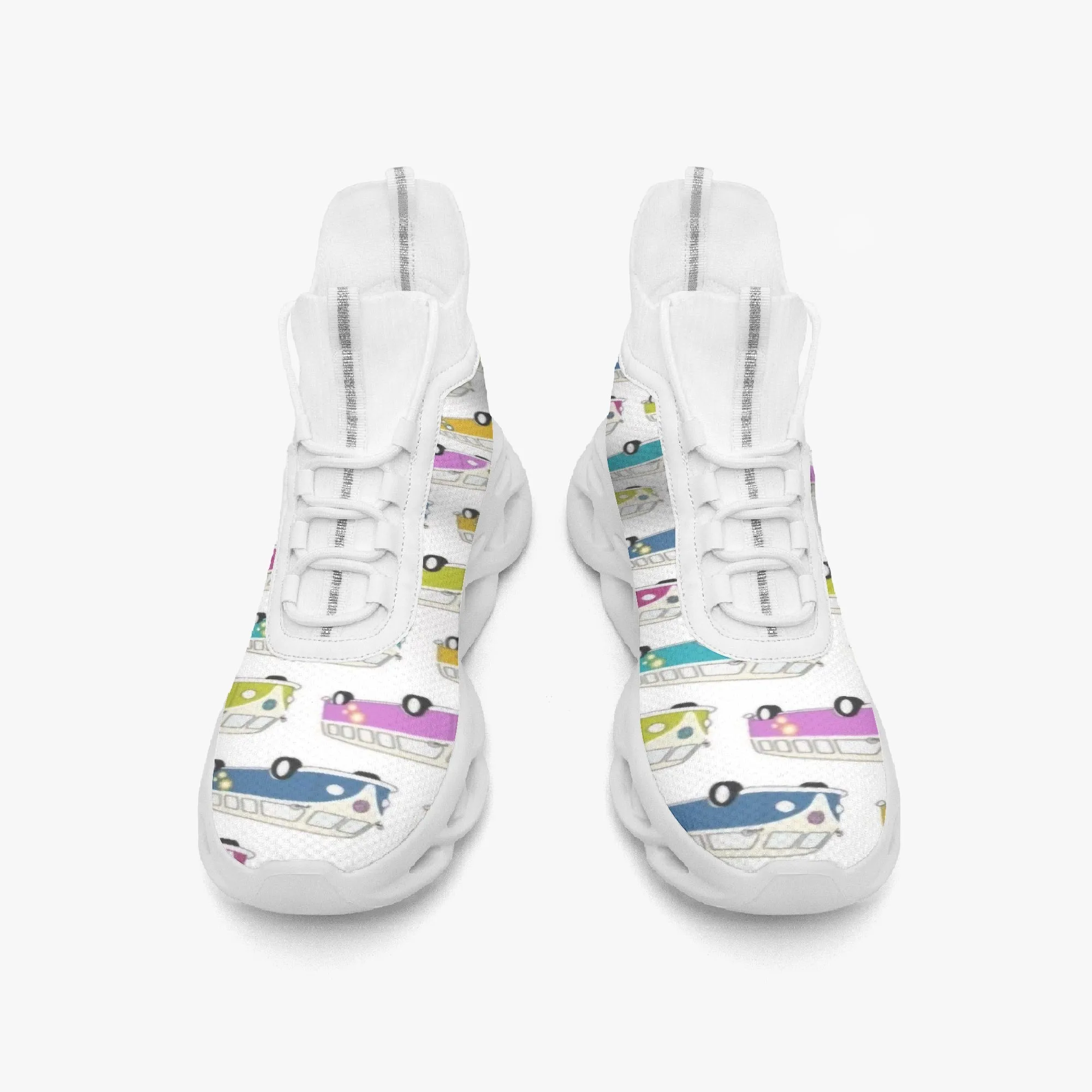 VW Kombi's High-top Bounce Mesh Knit Sneakers