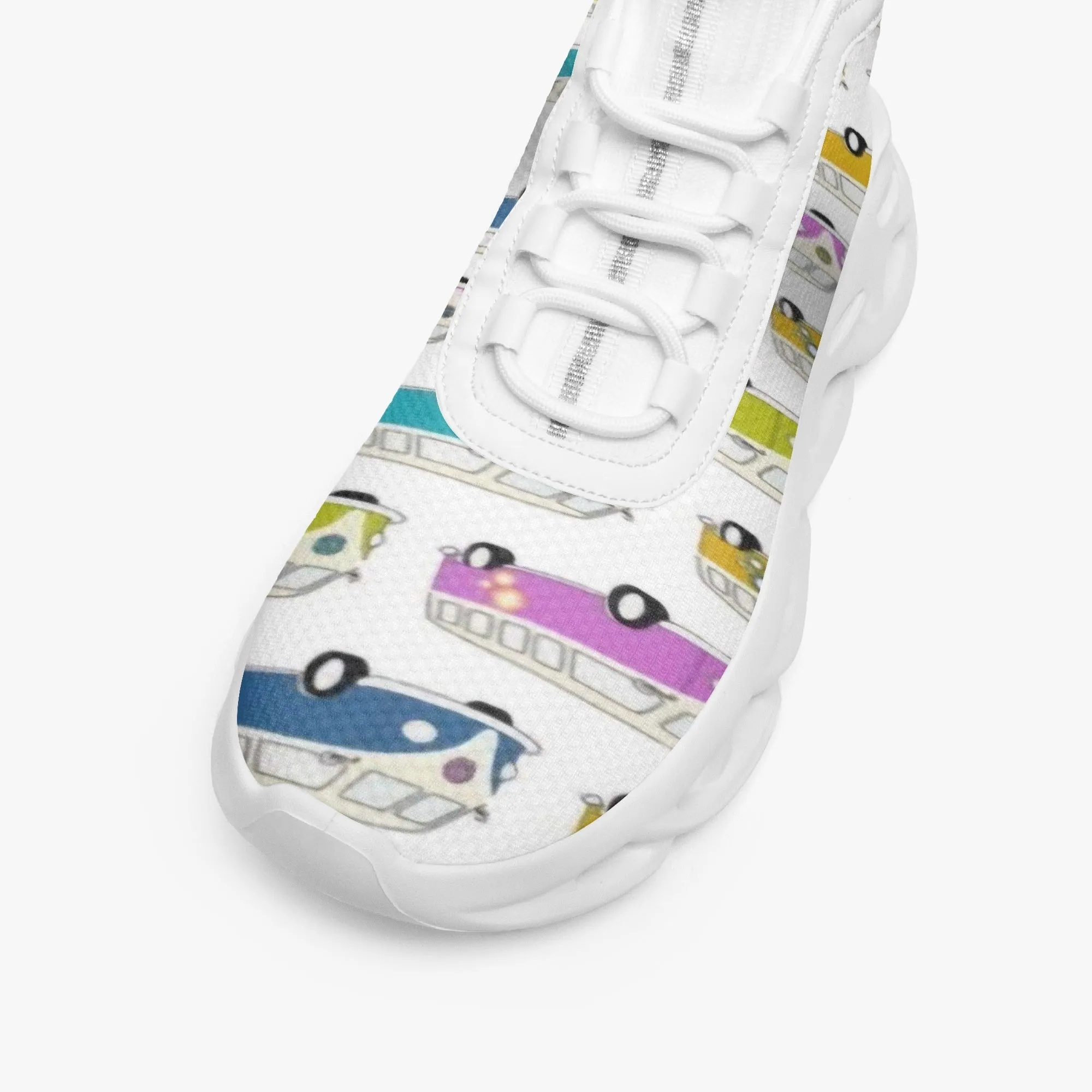 VW Kombi's High-top Bounce Mesh Knit Sneakers