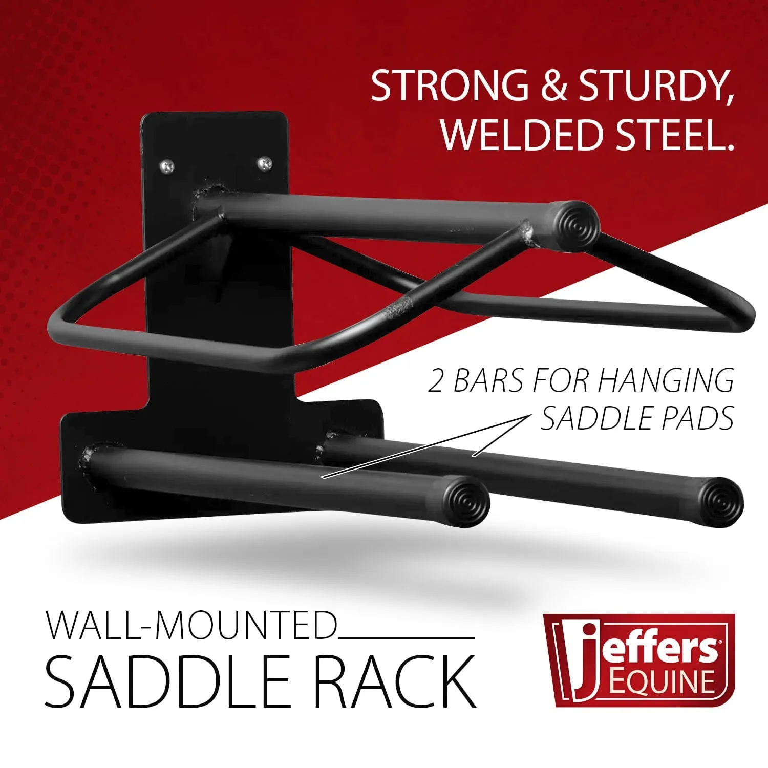 Wall Saddle Rack with Saddle Pad Bars