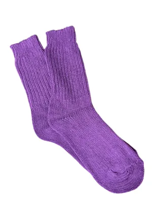 West of Ireland Cashmere Socks | Purple