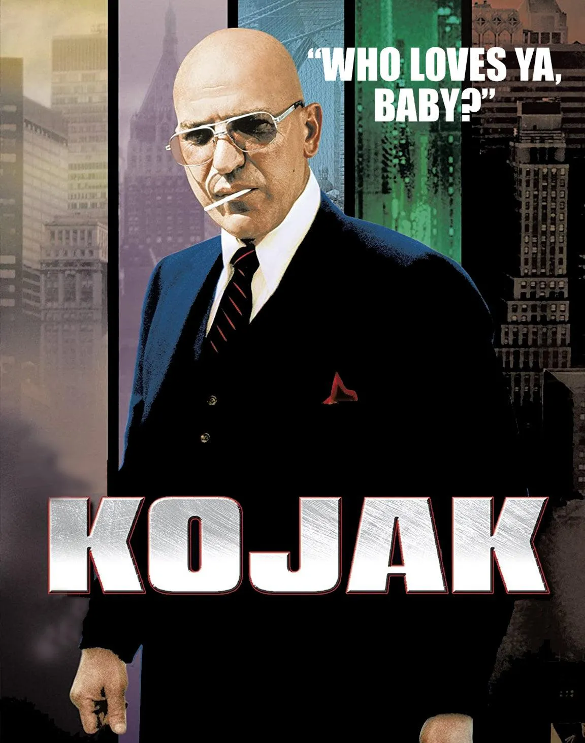 WHO LOVES YA KOJAK - Retro TV Poster Art - T-Shirt