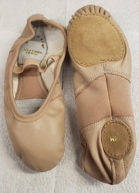 Winnie -- Women's Leather Split Sole Ballet -- Pink