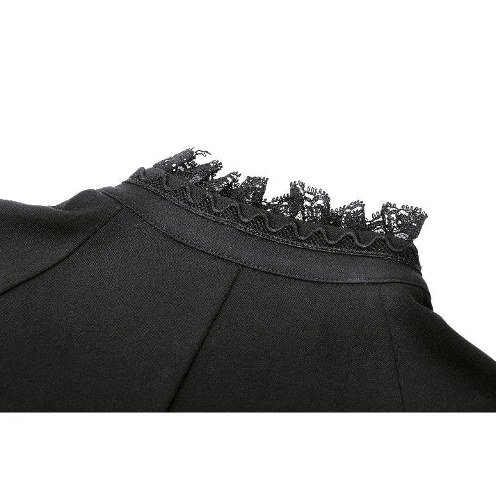 Women's Gothic Contrast Color Halloween Tail Dress