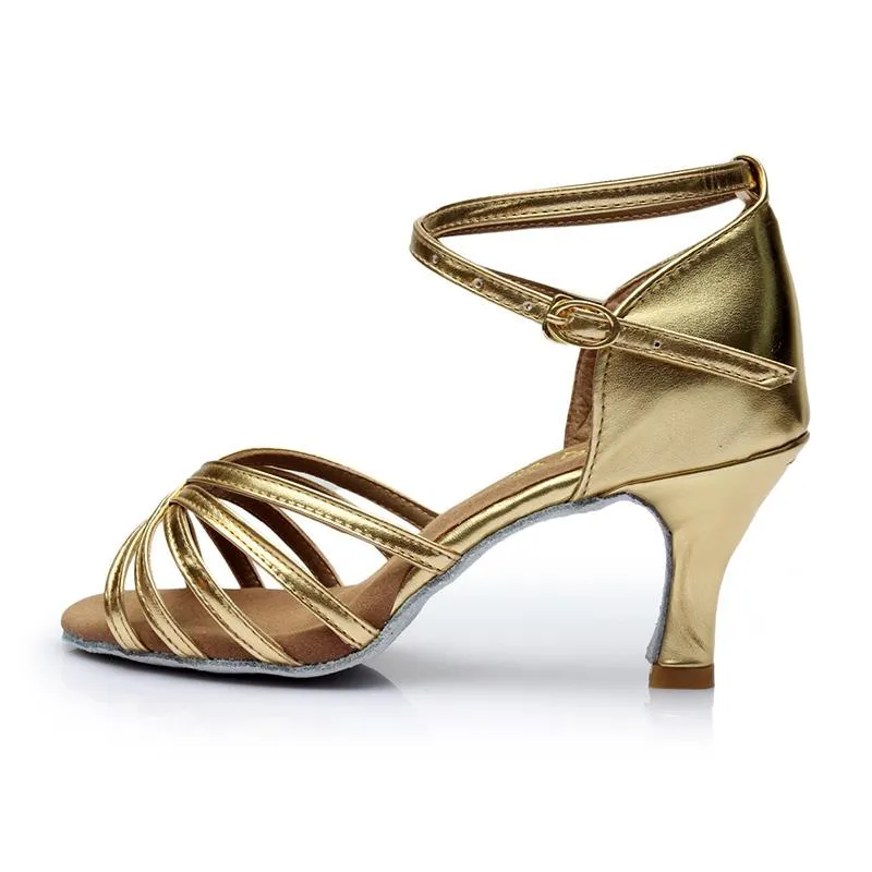 Women's Microfiber Leather 5cm/7cm Heel Ballroom Dance Shoes Latin Dance Shoes Salsa Dance Heels